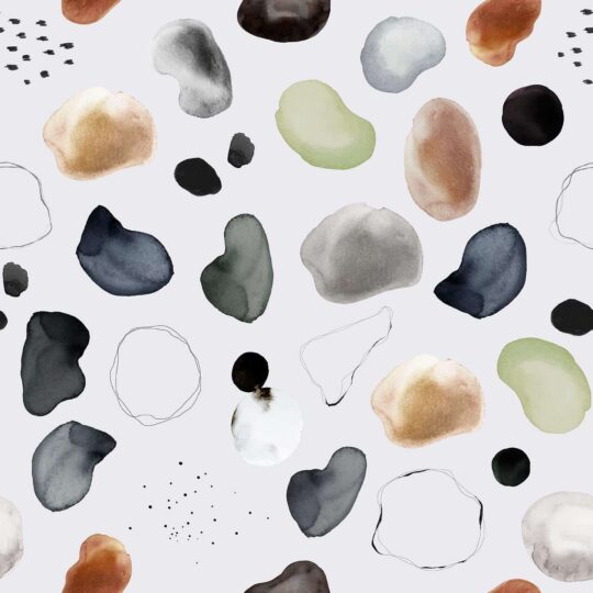 abstract watercolor terrazzo non-pasted wallpaper