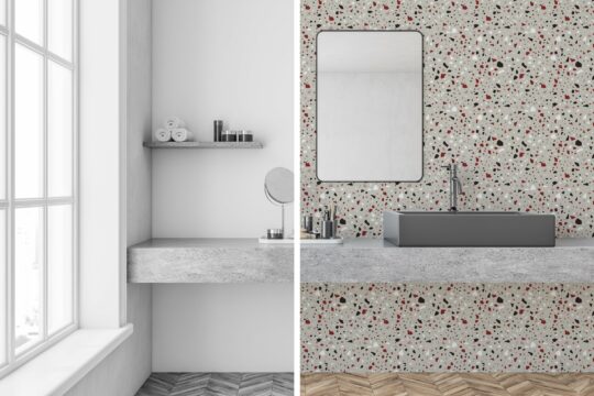 minimalist terrazzo non-pasted wallpaper