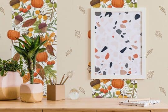 thanksgiving peel and stick wallpaper