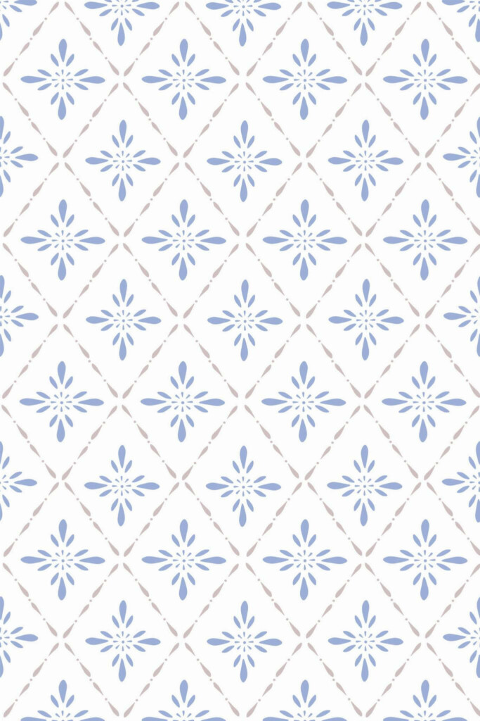 Pattern repeat of Tile look removable wallpaper design