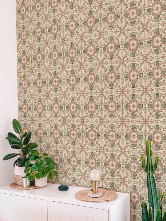 brown and green kitchen peel and stick removable wallpaper
