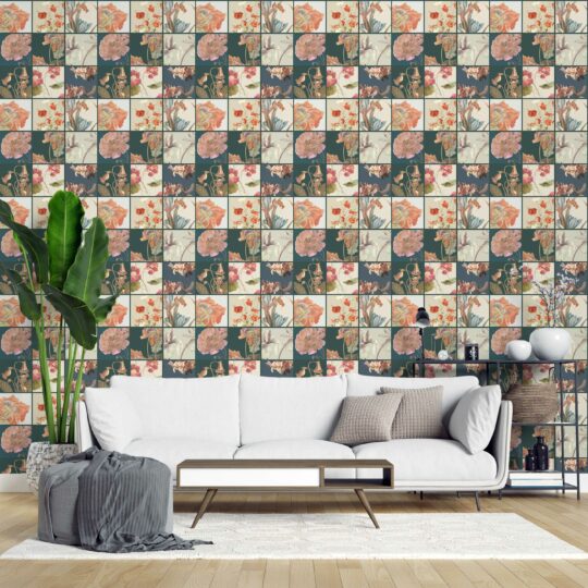 colorful living room peel and stick removable wallpaper