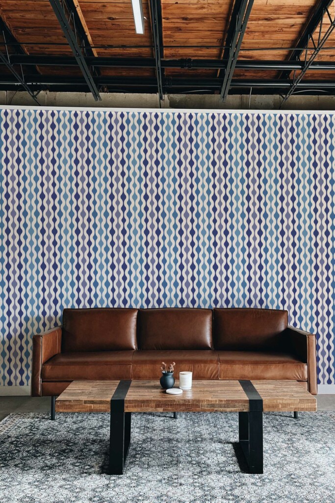 Fancy Walls peel and stick wallpaper with BlueRetro design