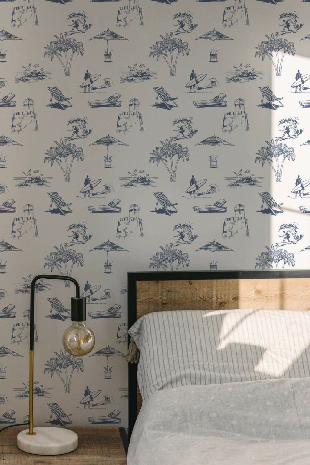 Toile beach Wallpaper - Peel and Stick or Non-Pasted