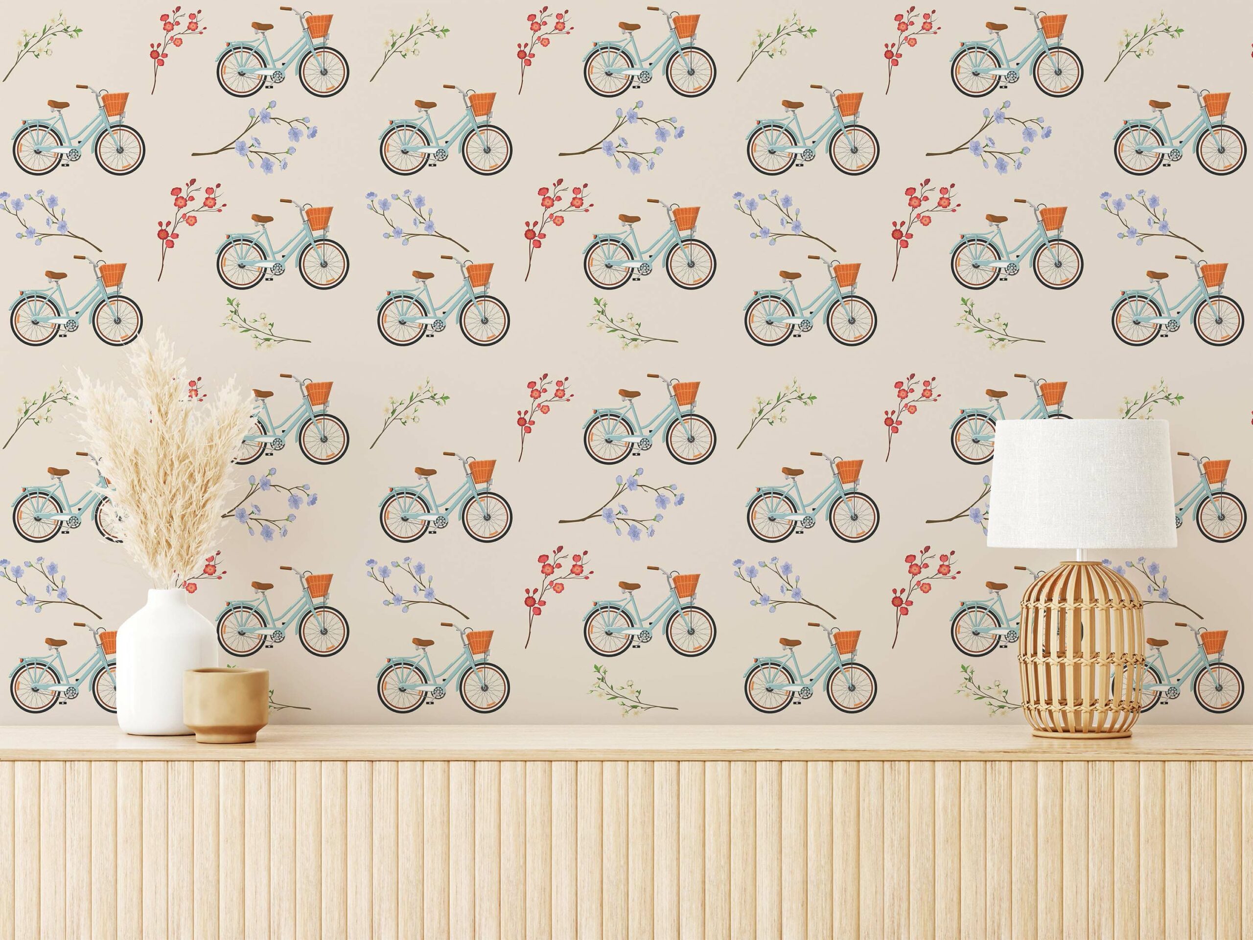 Vintage tour de France Wallpaper - Peel and Stick or Non-Pasted