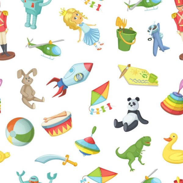 Multicolor toy removable wallpaper