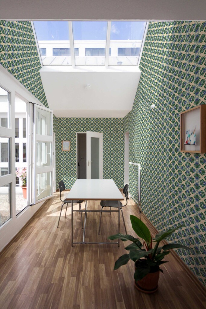 Fancy Walls wallpaper for walls featuring cute geometric florals