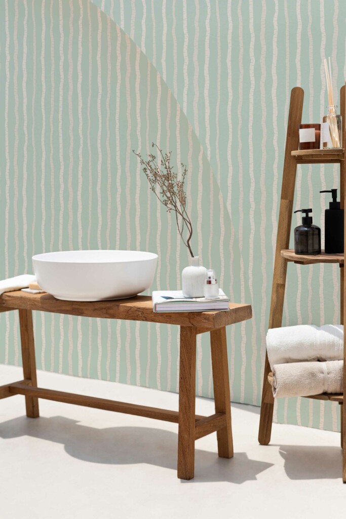 Soothing Spa Birch Escape Removable Wallpaper - Fancy Walls