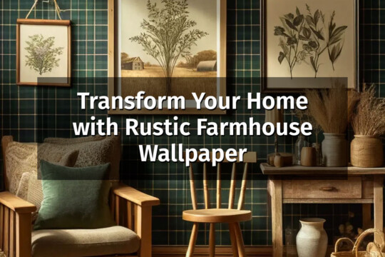 Transform Your Home with Rustic Farmhouse Wallpaper