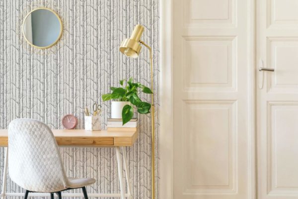 Seamless trees peel and stick removable wallpaper