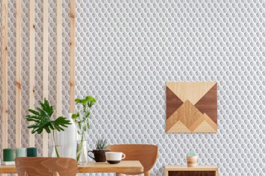 Gray modern geometric stick on wallpaper