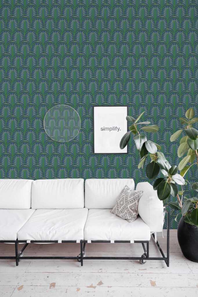 Fancy Walls Tropical Green unpasted wallpaper