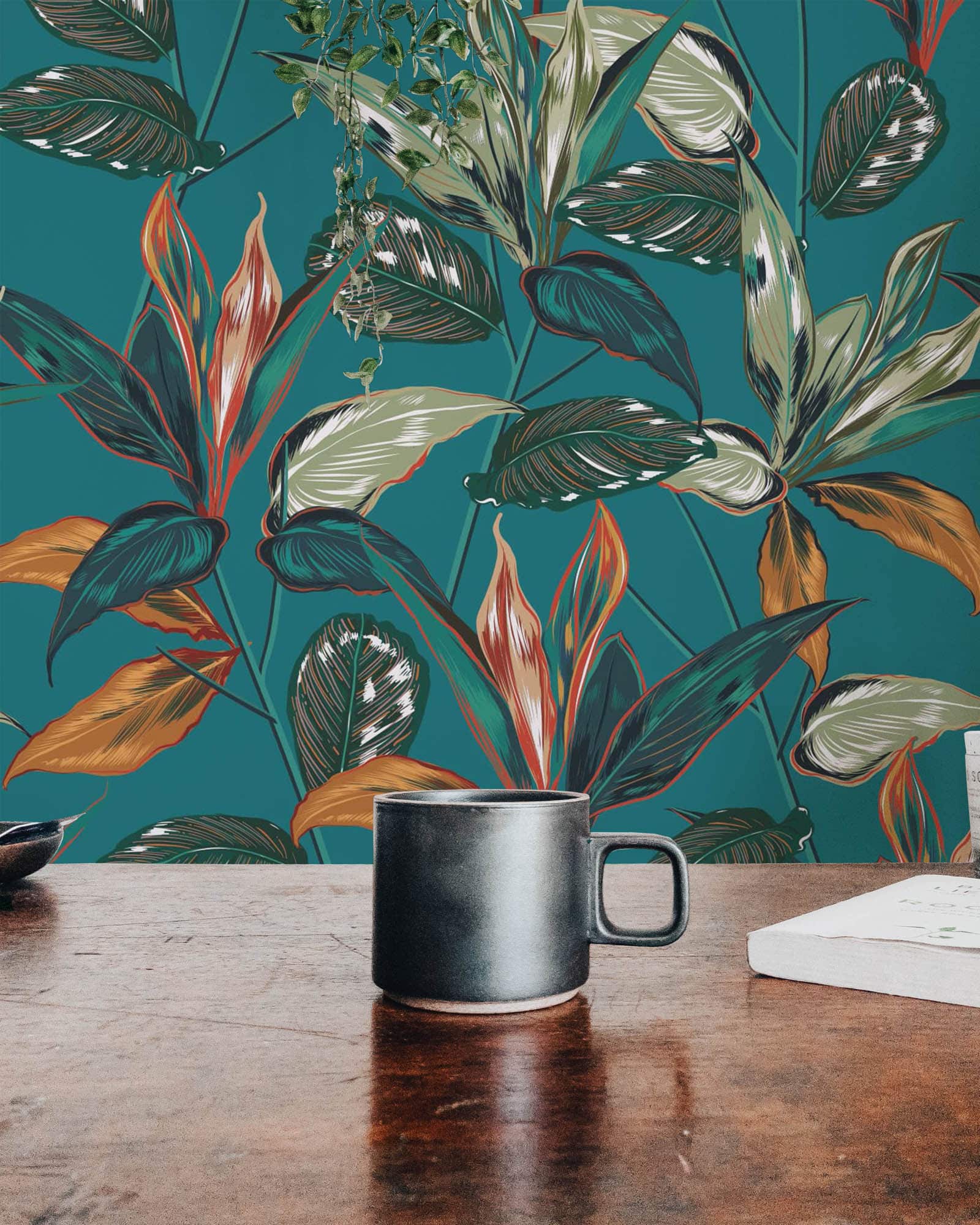 Tropical wallpaper - Peel and Stick or Non-Pasted