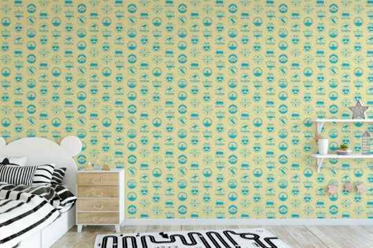 ocean tropical non-pasted wallpaper