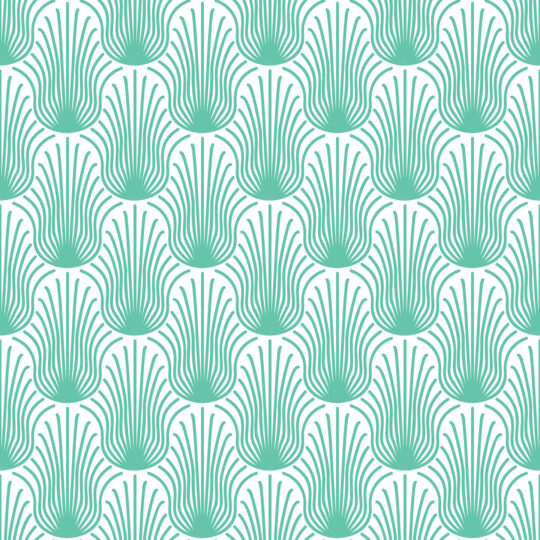 Non-pasted wallpaper featuring fun turquoise feathers by Fancy Walls