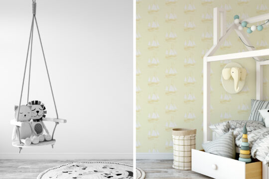 Fancy Walls beige marine non-pasted wallpaper for walls