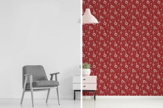 red accent wall peel and stick removable wallpaper