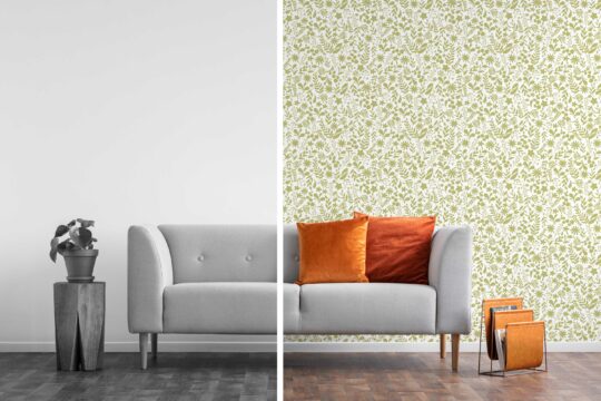 Green Essence unpasted wallpaper by Fancy Walls