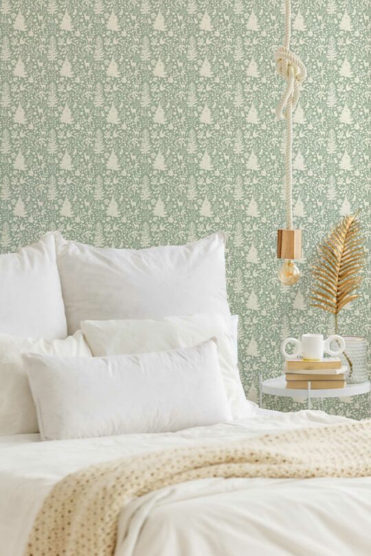Verdant Echoes removable wallpaper by Fancy Walls