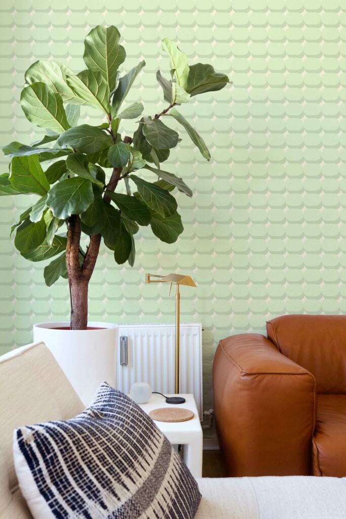Traditional Verdant Geometric Haven wallpaper by Fancy Walls