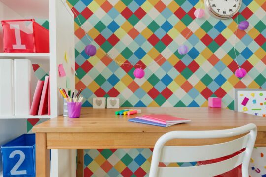 Prism of Playful Harlequin traditional wallpaper by Fancy Walls