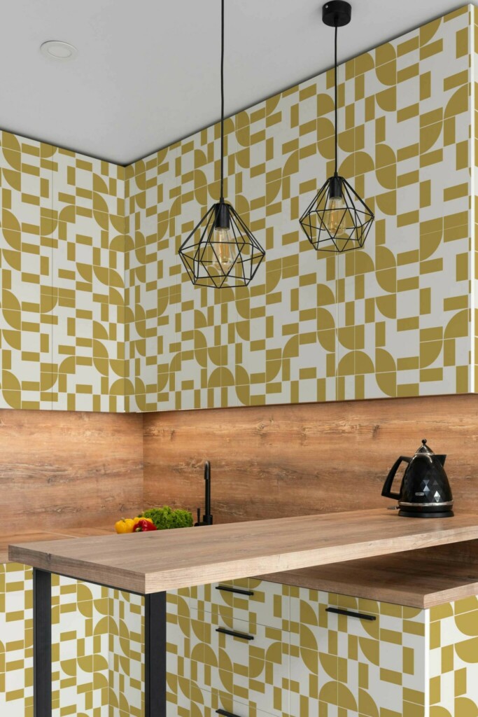 Fancy Walls peel and stick wallpaper for kitchen cabinets