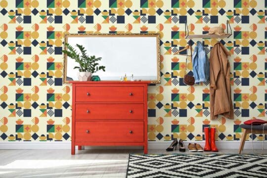 colorful stick and peel wallpaper