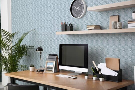 vintage leaf non-pasted wallpaper