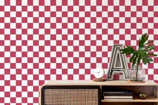 viva magenta stick and peel wallpaper