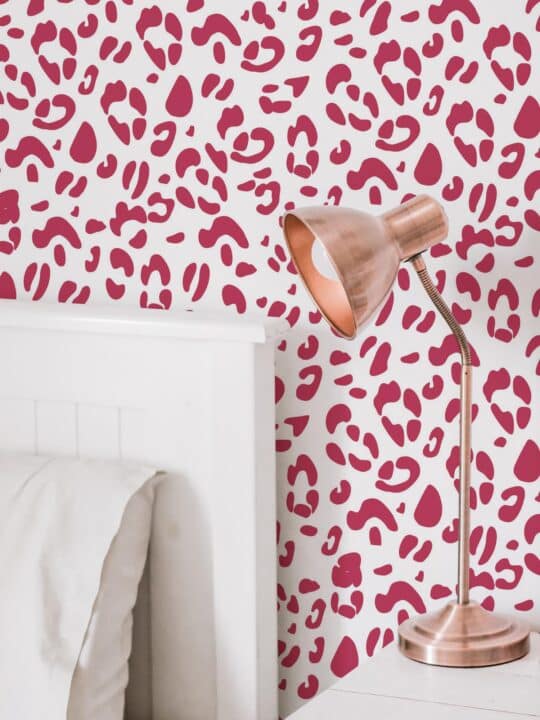 leopard print peel and stick wallpaper