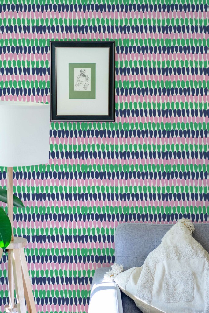 Colorful Stroke Whimsy Removable Wallpaper from Fancy Walls