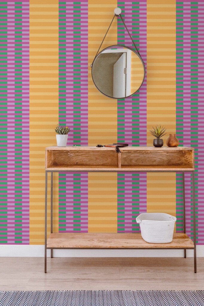 Vivid Geometry Splash Self-Adhesive Wallpaper by Fancy Walls