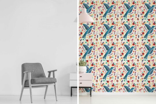 Vivid Nordic Canopy traditional wallpaper by Fancy Walls