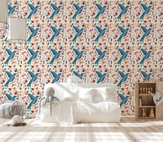 Vivid Nordic Canopy removable wallpaper by Fancy Walls
