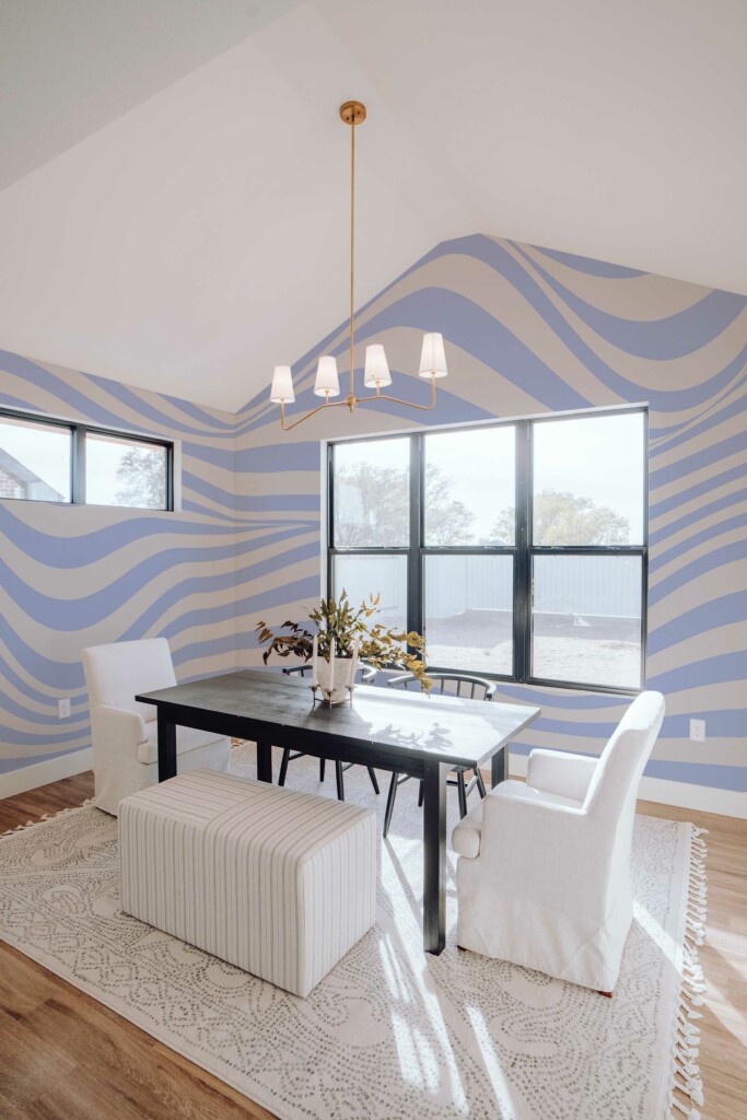 Elegant groove mural for wall in pastel shades by Fancy Walls