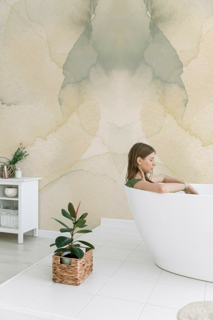 Fancy Walls Watercolor Brush stroke peel and stick wall murals