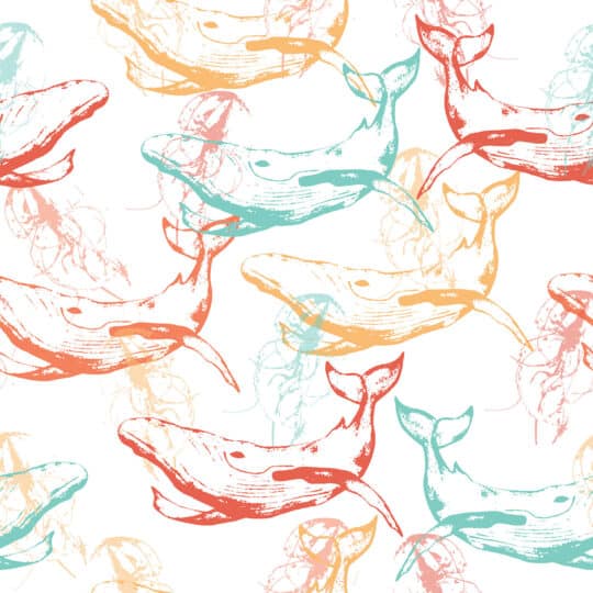whales peel and stick wallpaper