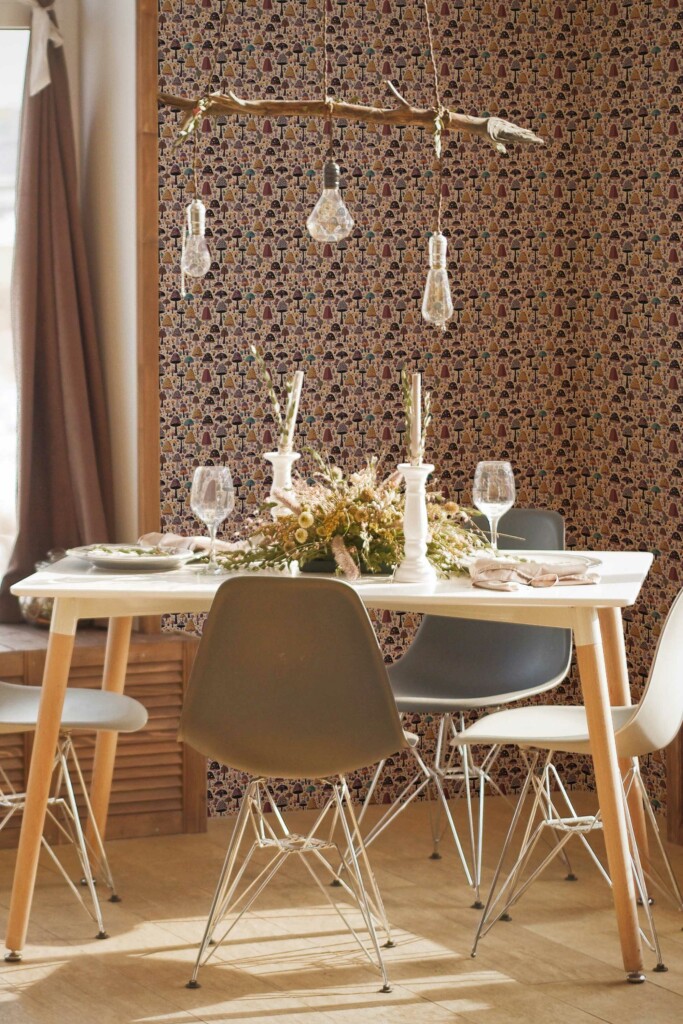 Eclectic Kitchen Essence removable wallpaper from Fancy Walls