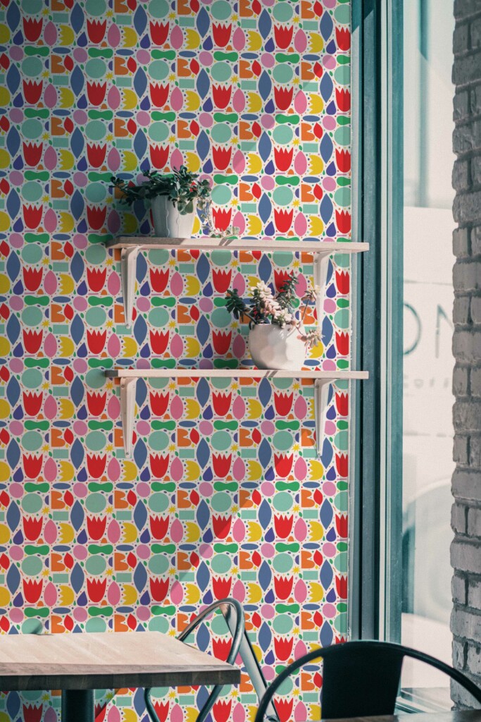 Colorful Sketch Charm Self-Adhesive Wallpaper by Fancy Walls