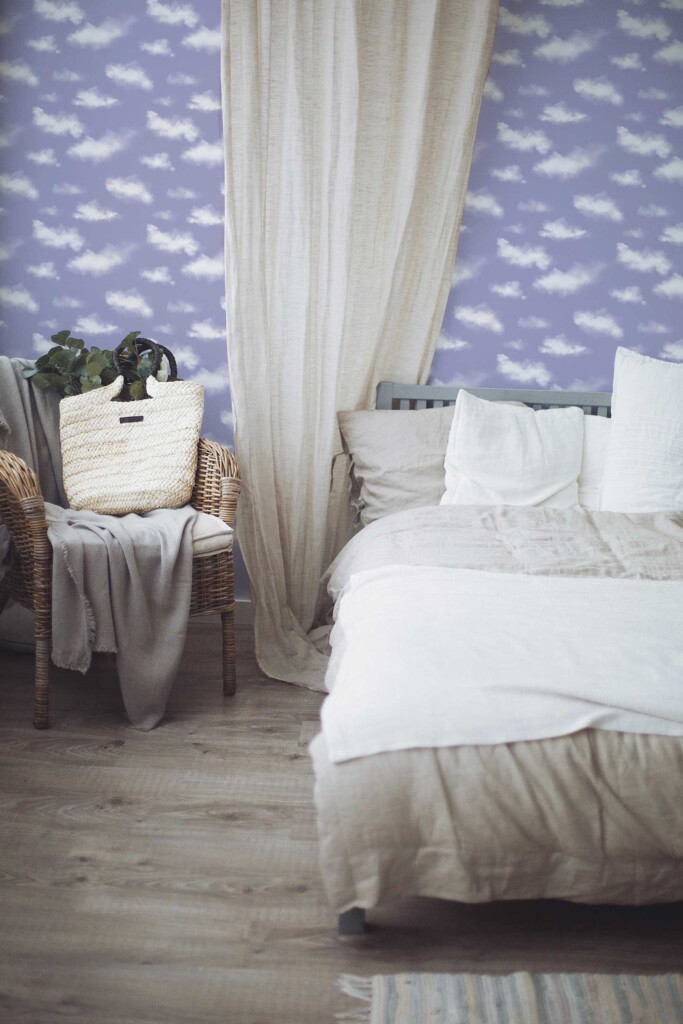 Light purple cloud self-adhesive wallpaper by Fancy Walls
