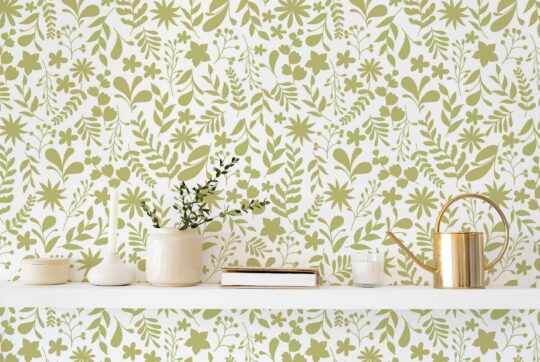 Lush Garden Grace removable wallpaper by Fancy Walls