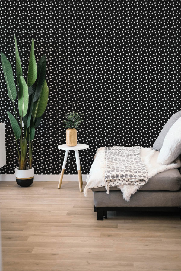 Black wallpaper with  self adhesive wallpaper