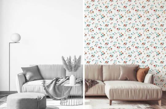 white and green nursery peel and stick removable wallpaper