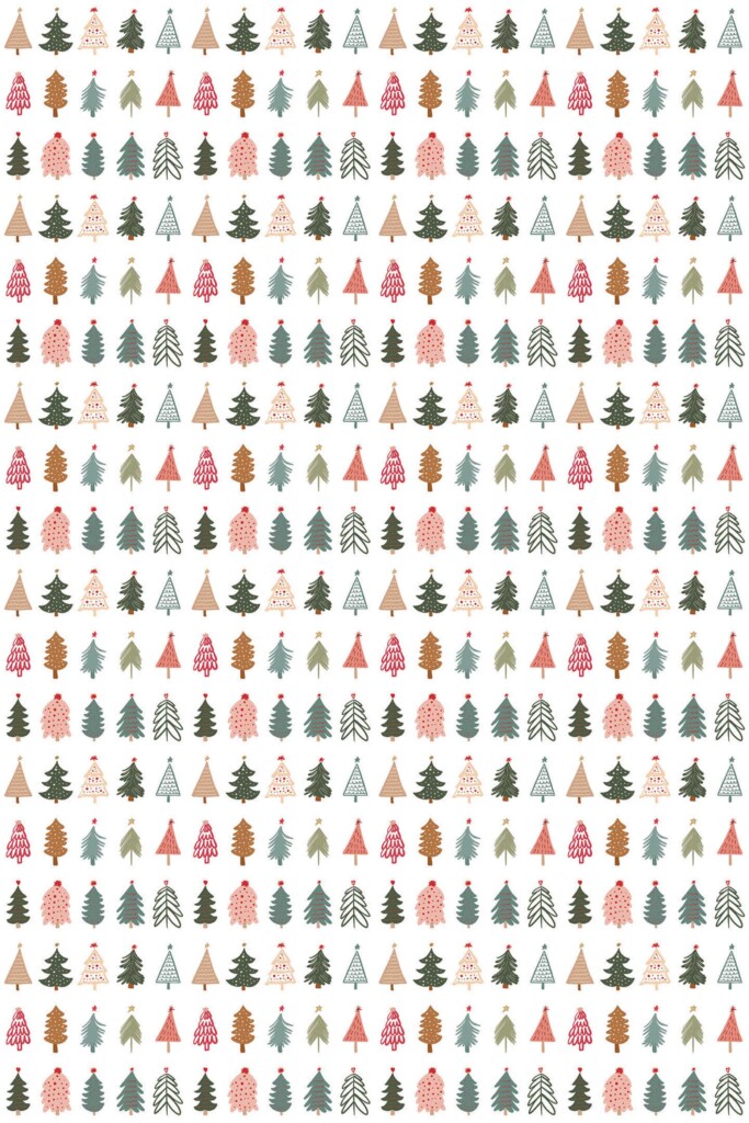 Fancy Walls White Christmas self-adhesive wallpaper