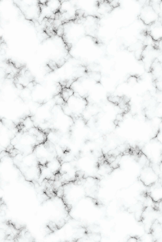 Pattern repeat of White marble removable wallpaper design