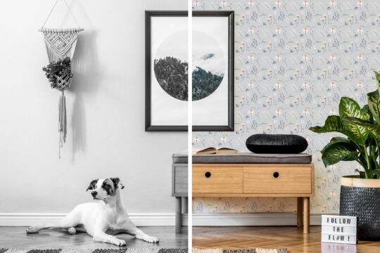 wildflower peel and stick wallpaper