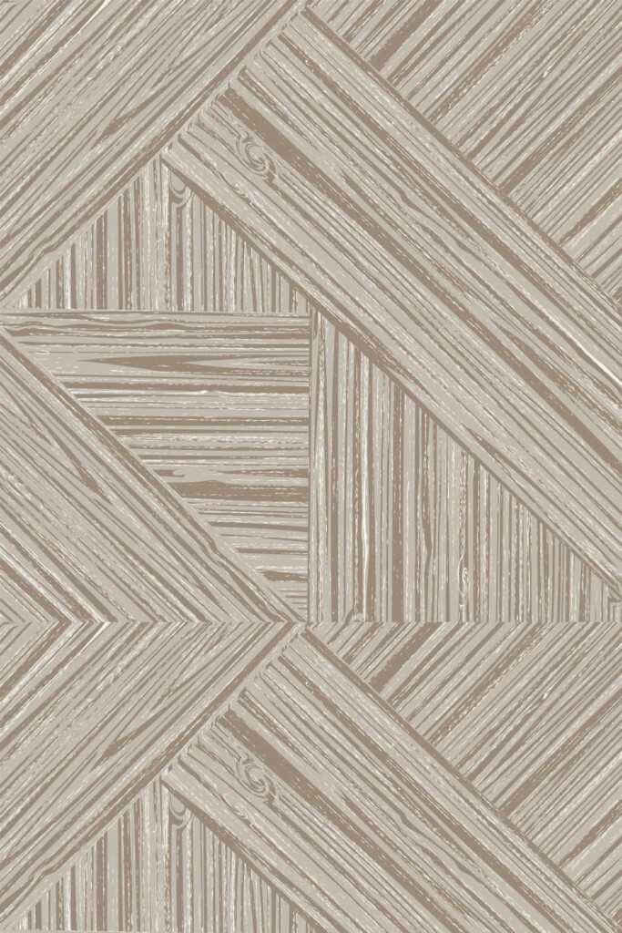 Pattern repeat of Wood tile removable wallpaper design
