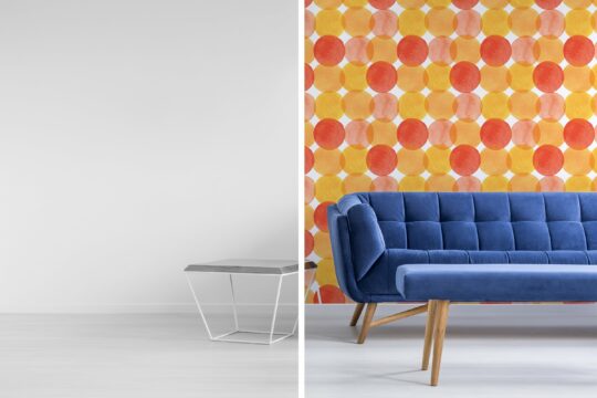 watercolor dots non-pasted wallpaper