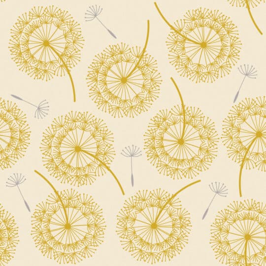 yellow-dandelion-unpasted-wallpaper
