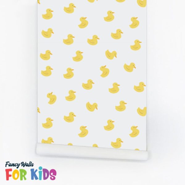 Yellow duck wallpaper peel and stick